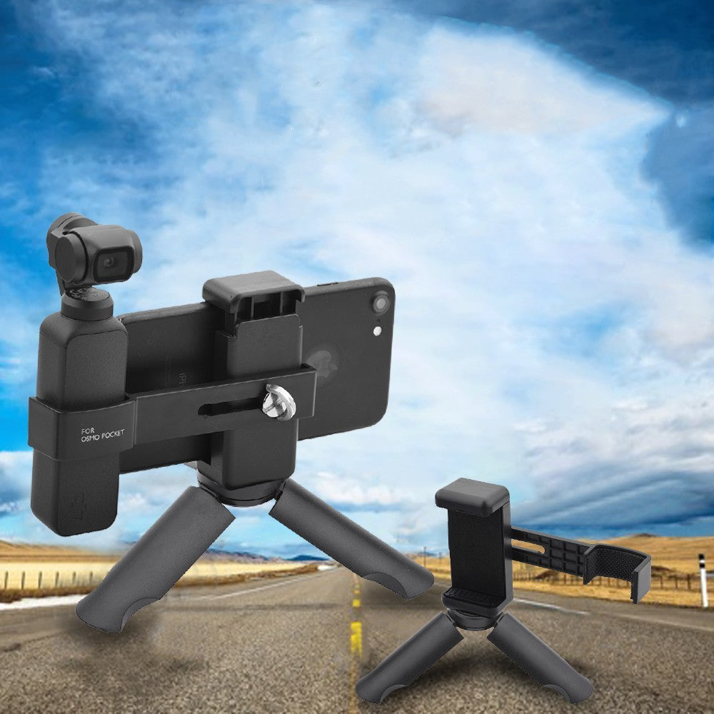 SteadyGrip™ Mini Tripod Holder – Compact Handheld Mount for Smartphones & Cameras