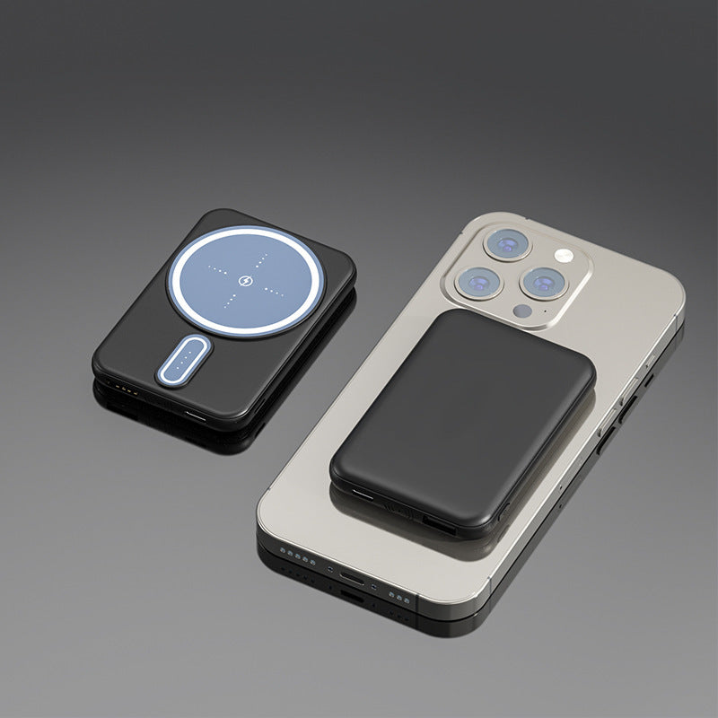 Magnetic Wireless Power Bank — 5000 mAh Fast Charging MagSafe Battery Pack for iPhone & Android
