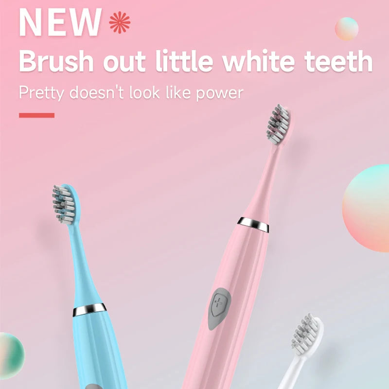 Electric Toothbrush for Adults Soft Portable Battery Endurance IPX6 Waterproof Intelligent Effective Oral Care for Men&Women