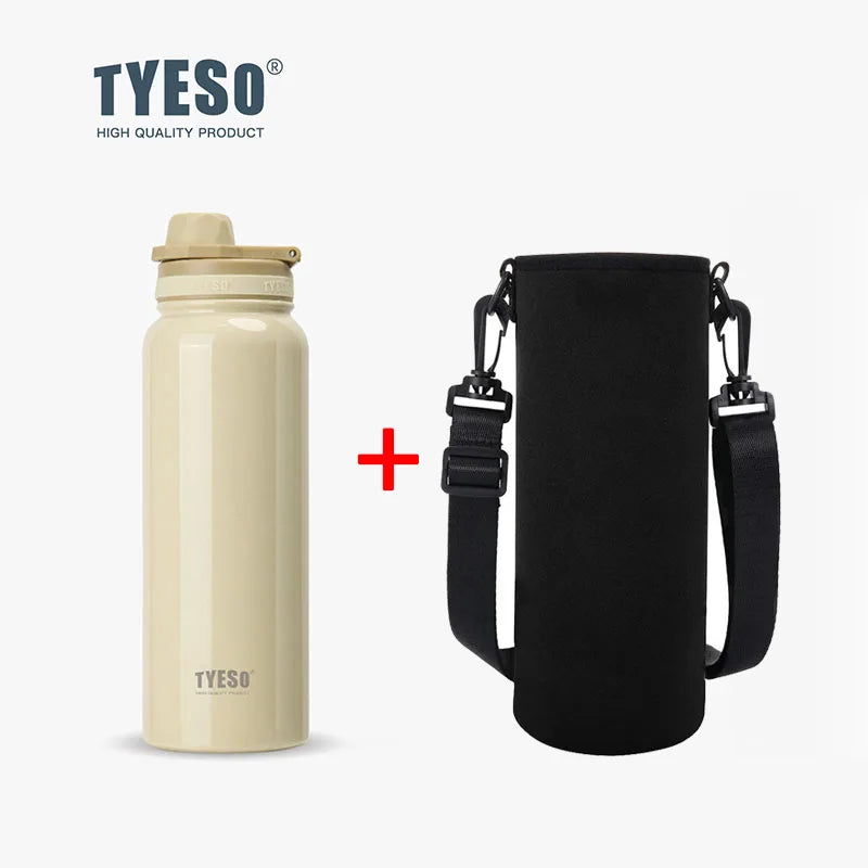 TYESO Thermal Stainless Steel Bottle – Leak-Proof Vacuum Flask (Keeps Drinks Hot & Cold 12H)