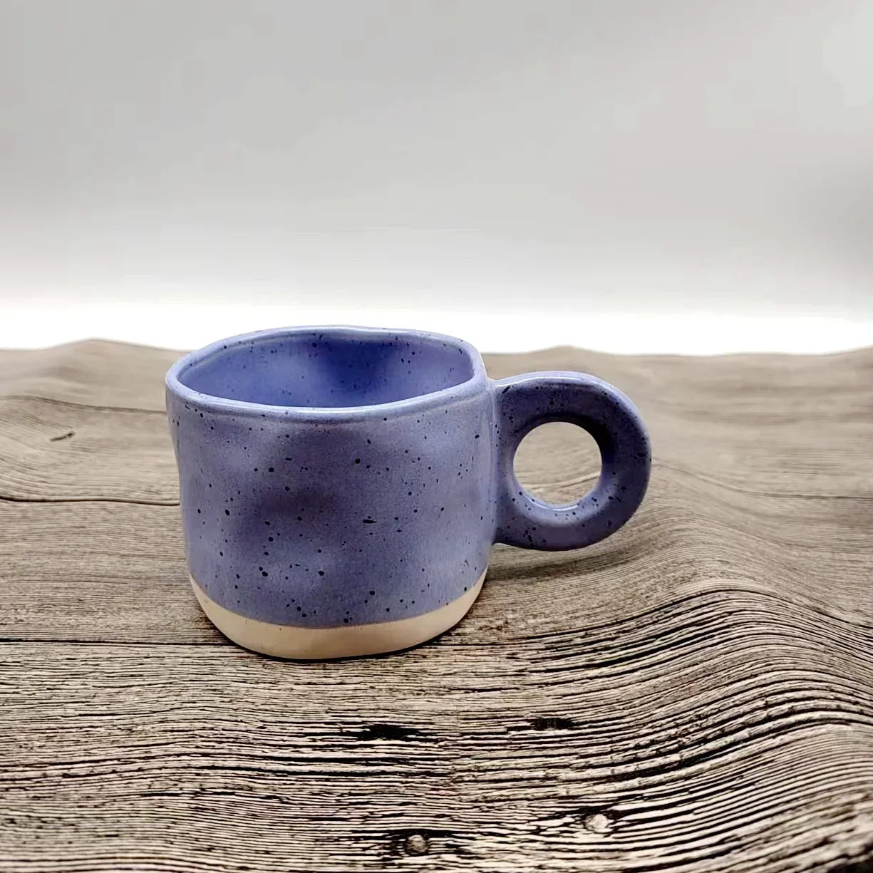Korean Style Handcrafted Ceramic Coffee Mug – Splashed Ink Design | Eco-Friendly | 350ml ☕✨