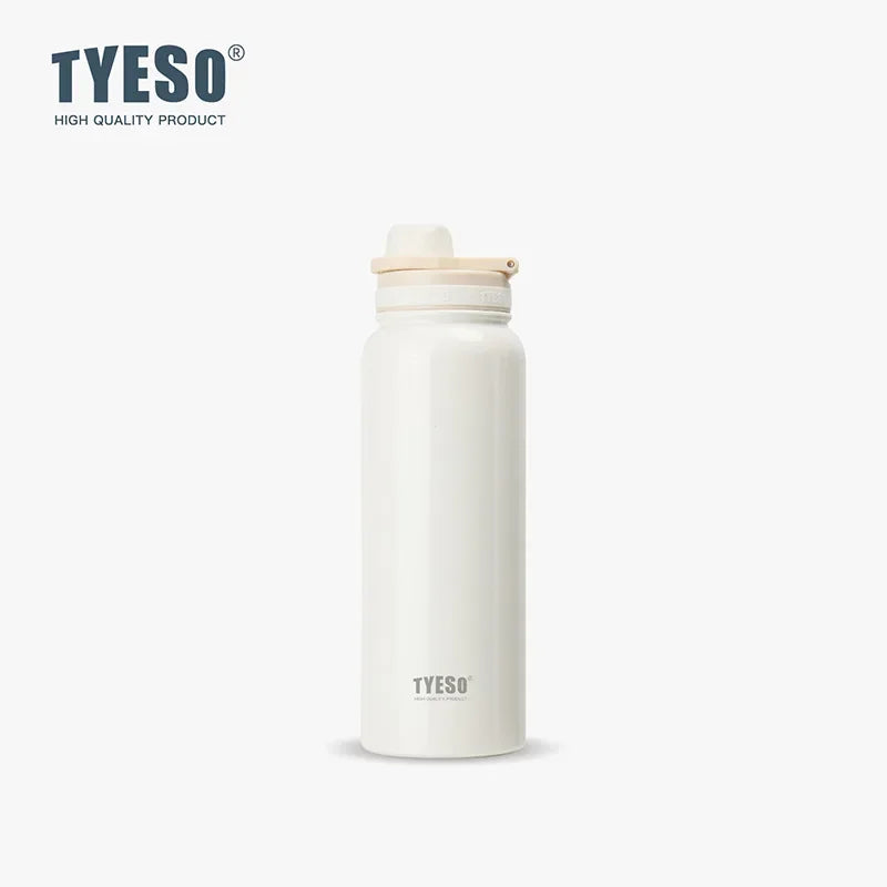 TYESO Thermal Stainless Steel Bottle – Leak-Proof Vacuum Flask (Keeps Drinks Hot & Cold 12H)