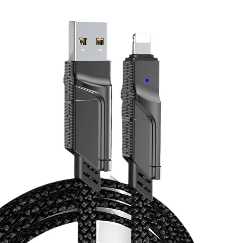 4 In 1 PD 65W USB Type C Data Cable Fast Charging For iPhone 15 14 13 12 11 Samsung Xiaomi Redmi Huawei Wire Cable Fast Charger