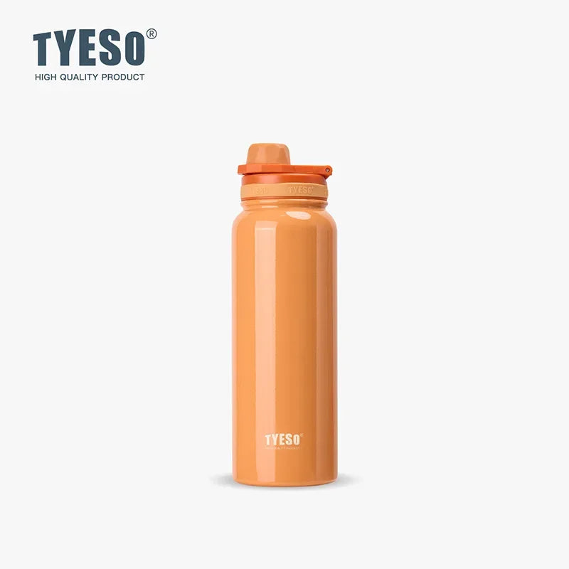 TYESO Thermal Stainless Steel Bottle – Leak-Proof Vacuum Flask (Keeps Drinks Hot & Cold 12H)