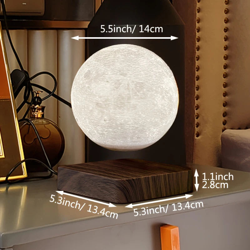 ✨ Limited Edition Levitating Moon Lamp – Magnetic Floating 3D Printed Light