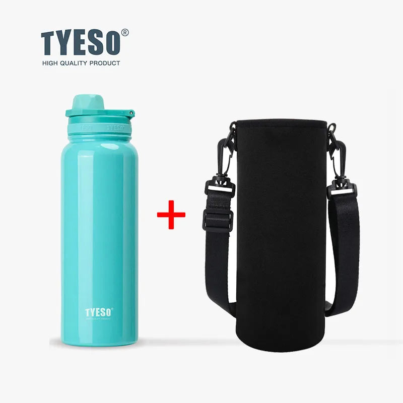 TYESO Thermal Stainless Steel Bottle – Leak-Proof Vacuum Flask (Keeps Drinks Hot & Cold 12H)