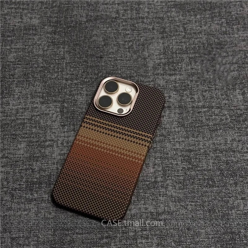 Relief Carbon Fiber MagSafe Case for iPhone – Shockproof + Magnetic Ring | Luxury Metal & Forged Carbon Design