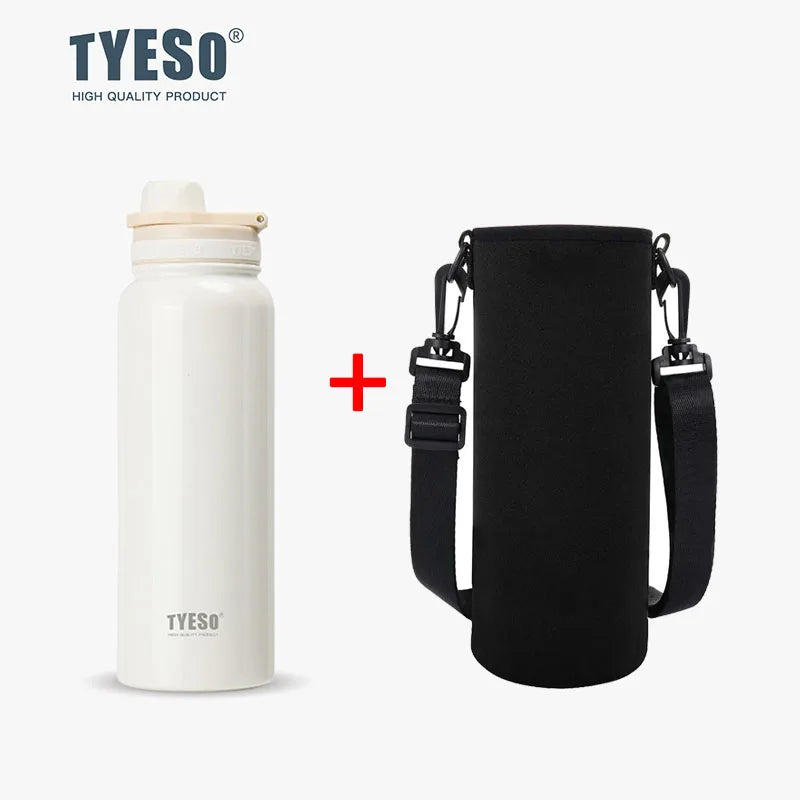 TYESO Thermal Stainless Steel Bottle – Leak-Proof Vacuum Flask (Keeps Drinks Hot & Cold 12H)