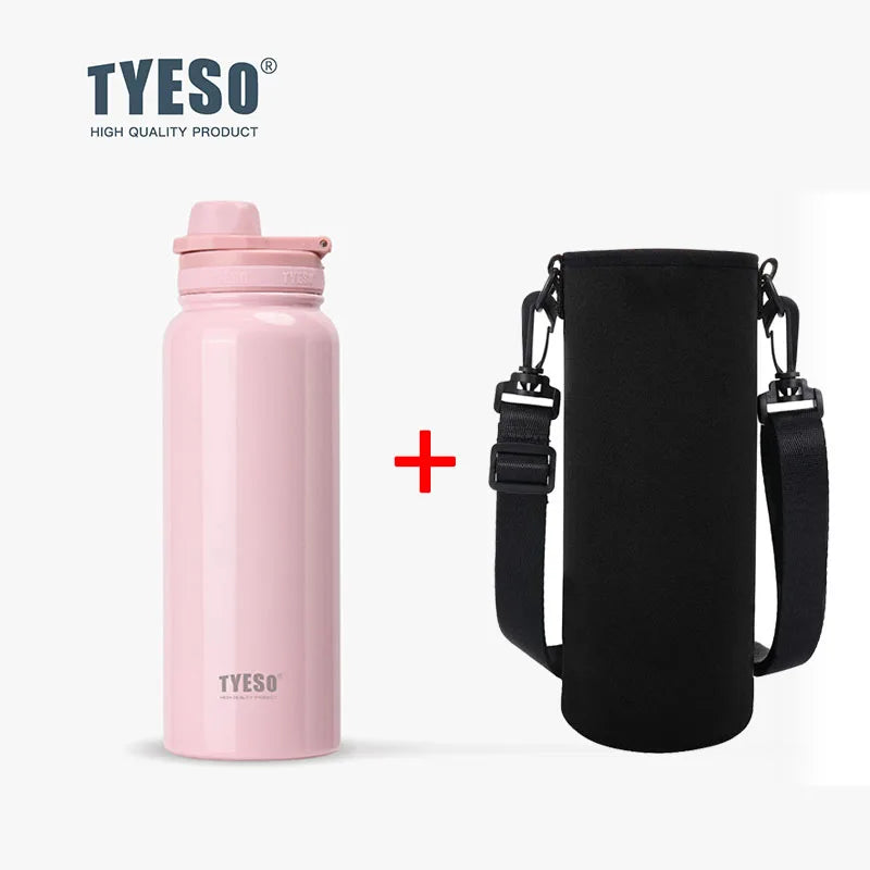 TYESO Thermal Stainless Steel Bottle – Leak-Proof Vacuum Flask (Keeps Drinks Hot & Cold 12H)