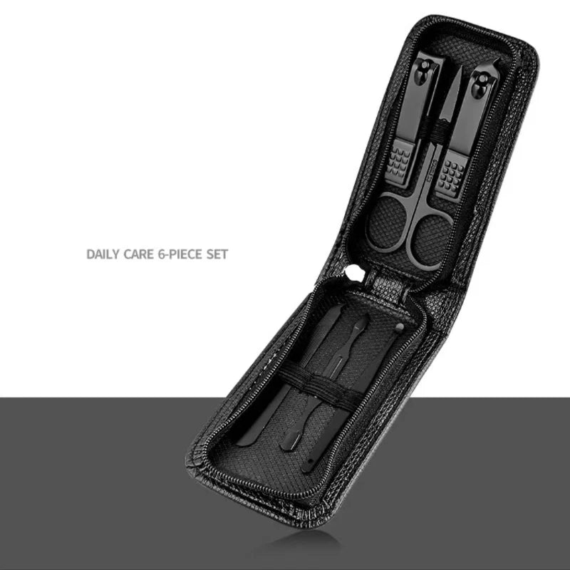 6-in-1 Premium Stainless Steel Nail Clipper Grooming Set ✂️💅 | Manicure & Pedicure Kit | Portable Travel Case