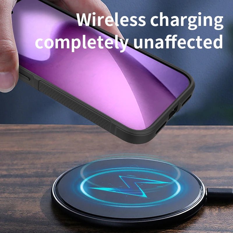 Shockproof Carbon Fiber MagSafe Case for iPhone | Military Grade Protection | Anti-Slip Grip