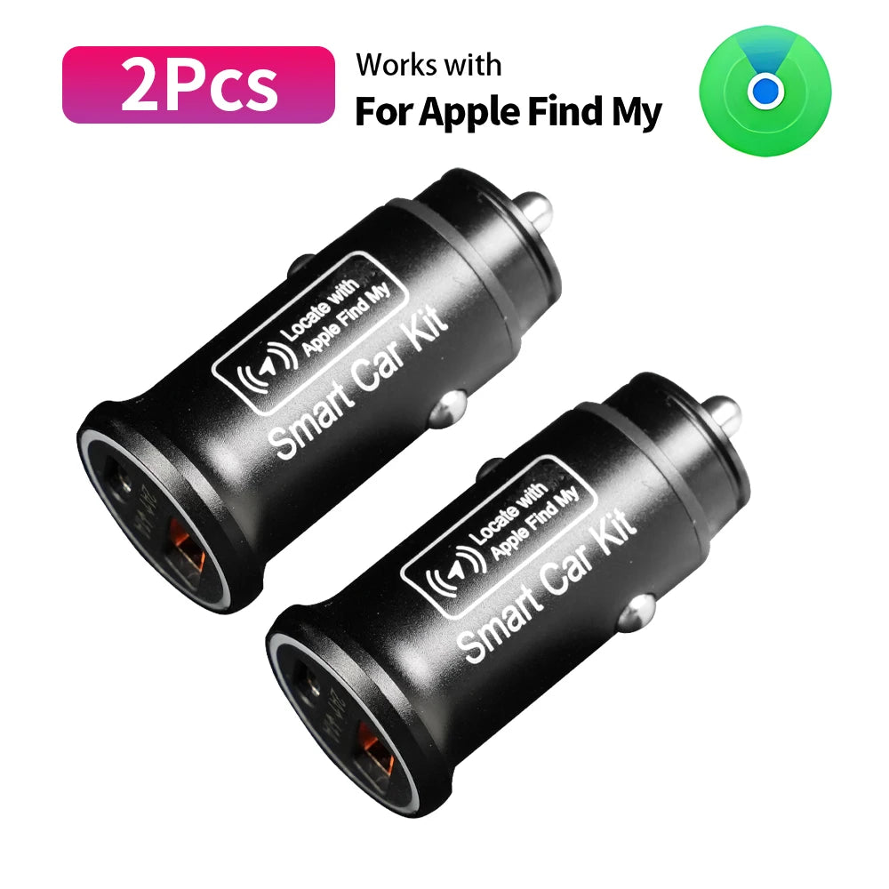 AKAMATE™ 2-in-1 Smart Car Charger & GPS Tracker – 20 W Fast Charge + Apple Find My Integration”