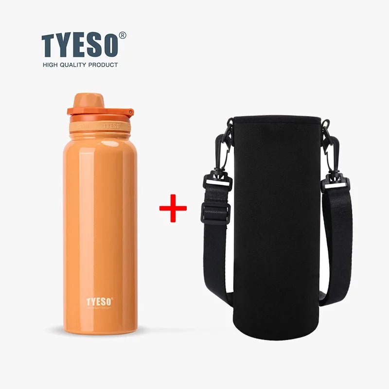 TYESO Thermal Stainless Steel Bottle – Leak-Proof Vacuum Flask (Keeps Drinks Hot & Cold 12H)