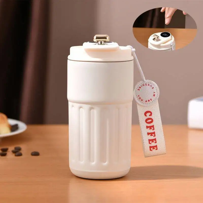 Smart Temperature Display Vacuum Insulated Bottle | 316 Stainless Steel Thermos | 450ml Portable Travel Flask