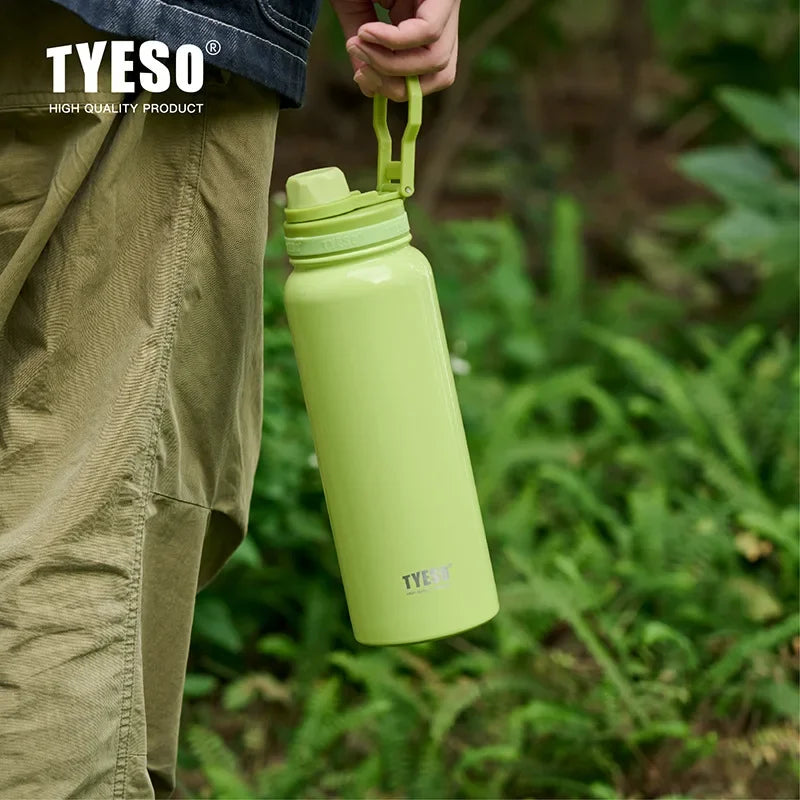 TYESO Thermal Stainless Steel Bottle – Leak-Proof Vacuum Flask (Keeps Drinks Hot & Cold 12H)