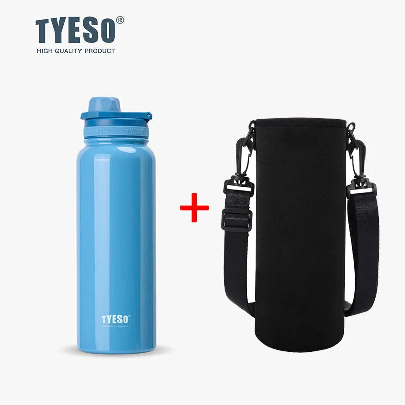 TYESO Thermal Stainless Steel Bottle – Leak-Proof Vacuum Flask (Keeps Drinks Hot & Cold 12H)